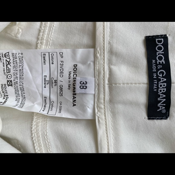Dolce & Gabbana White Pants New with Tag - Picture 3 of 9